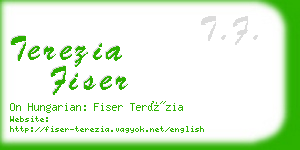 terezia fiser business card